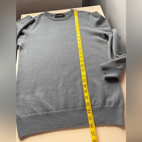Quince 100% Mongolian Cashmere Crewneck Sweater - Dusty Blue - Size M - Picture 10 of 16